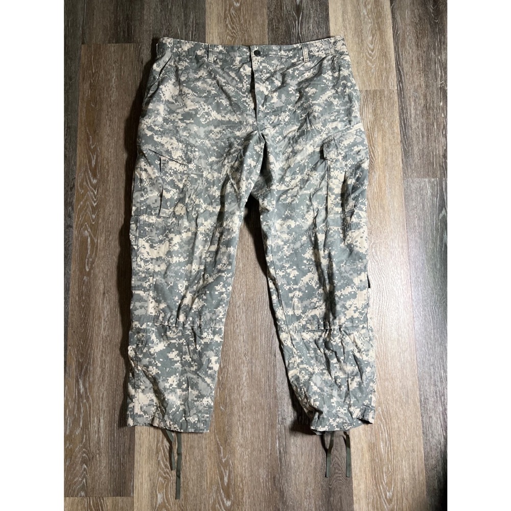 Military Cargo Pants Mens‎ Medium Regular Digital Camo Excellent ACU Trousers